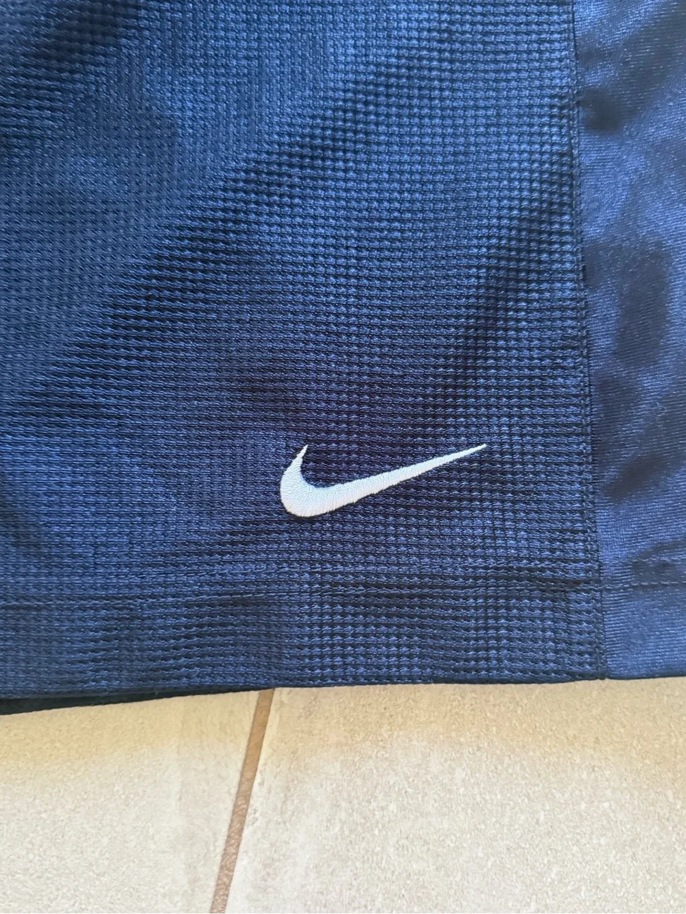 Nike Basketball Shorts Men’s L Navy Blue Dazzle Baggy Swoosh